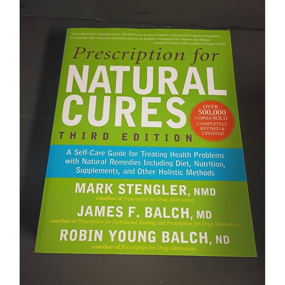 Prescription for Natural Cures Revised & Updated 3rd Ed 2016 Paperback Book